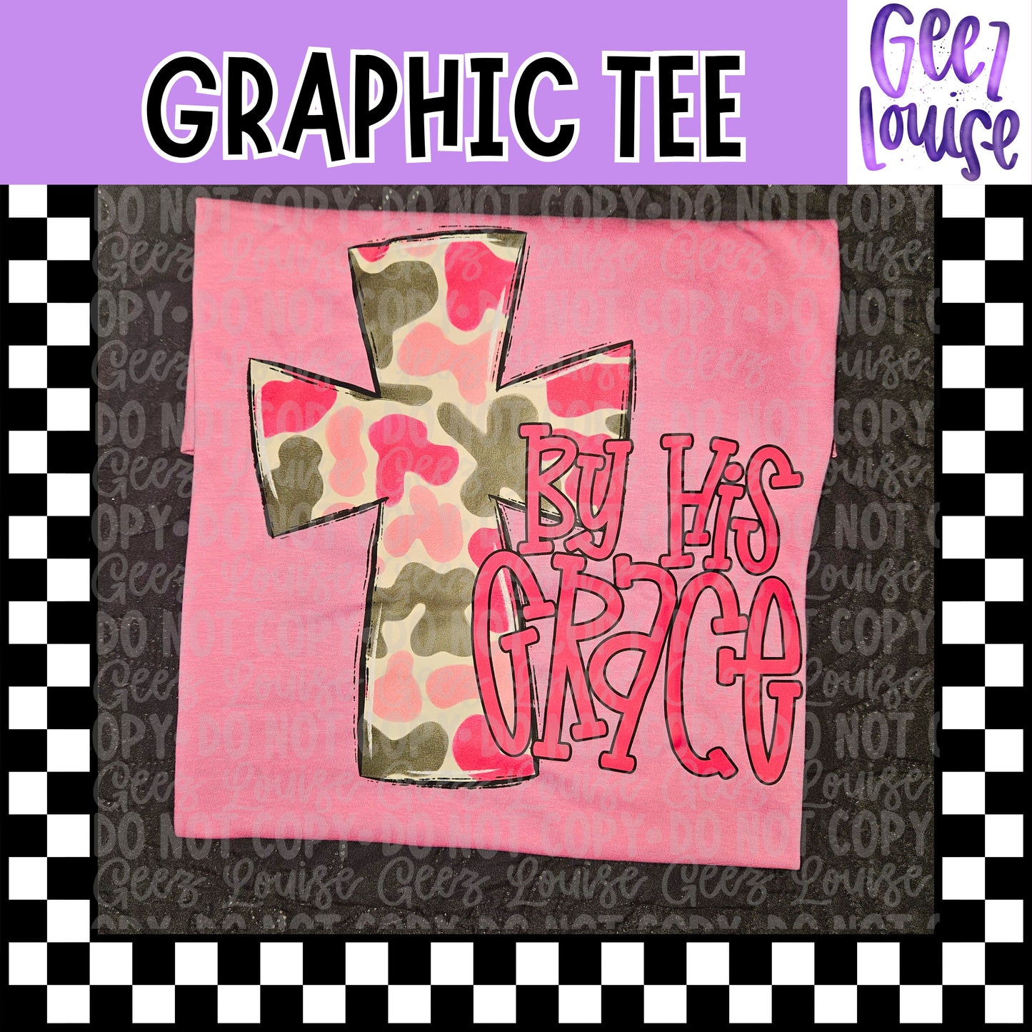 By His Grace Graphic Tee – Short Sleeve