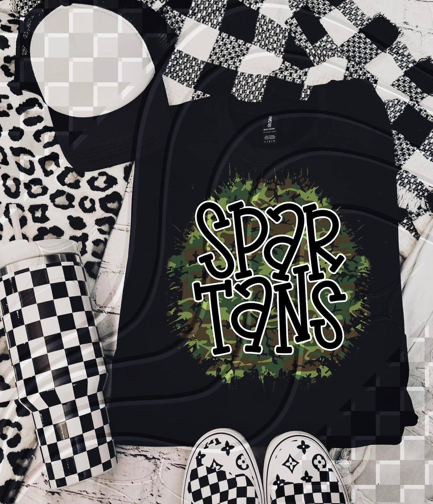 Camo Team Splat Custom Game Day Digital Design – Pick Your Team!