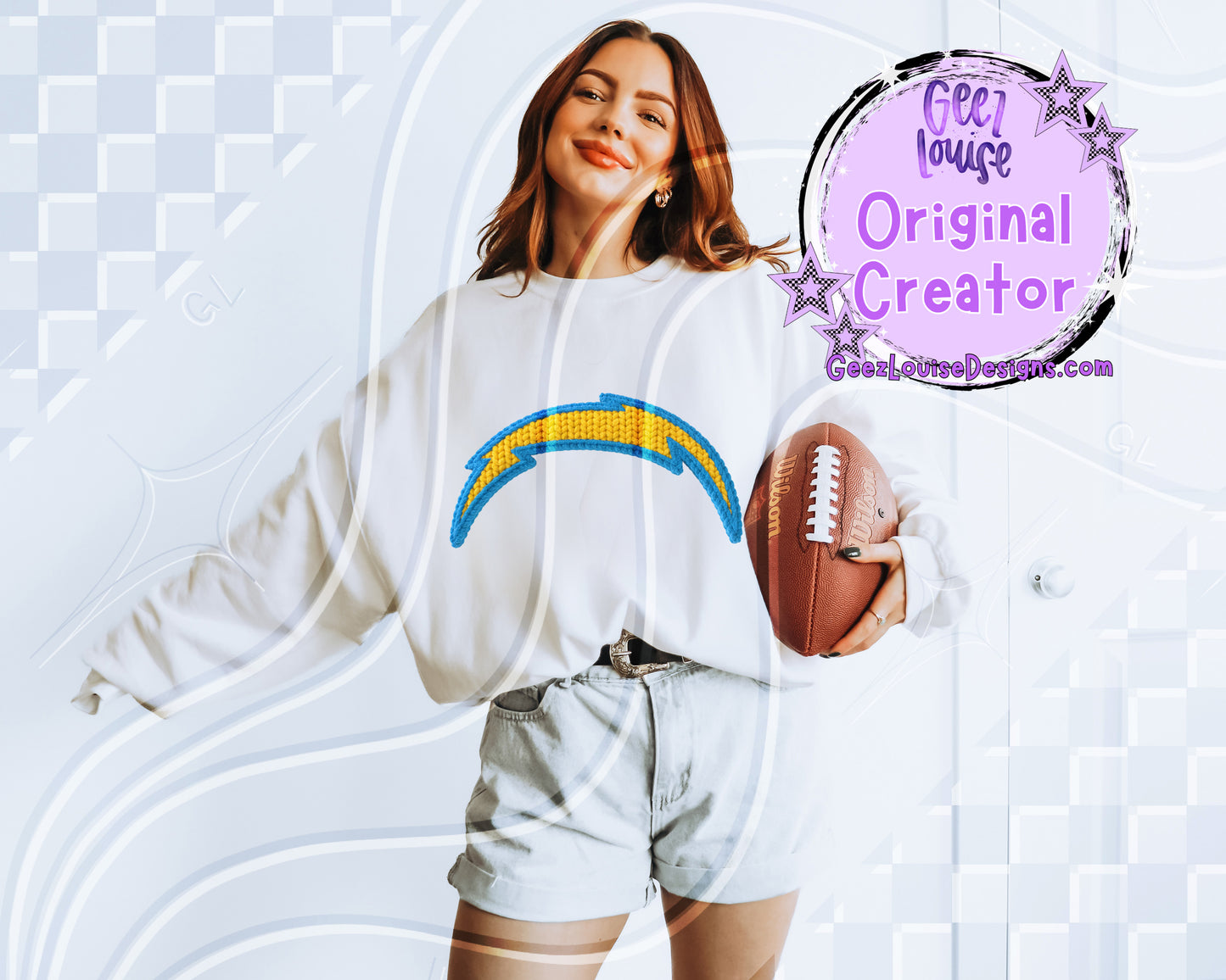 Yarn Texture Football Team Digital Design Bundle | 32 Team Variants Included