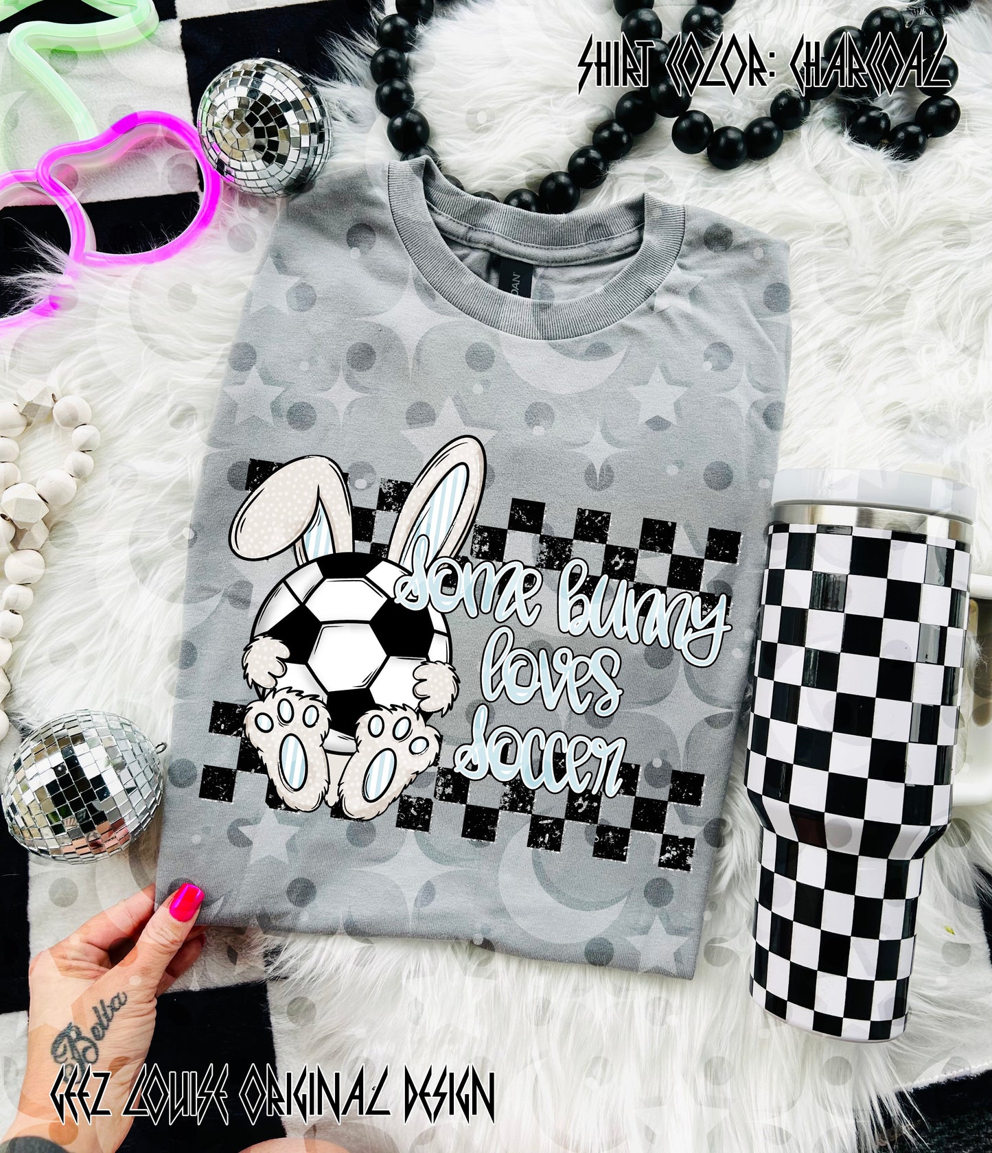 Some Bunny Loves Soccer – Soccer Bunny Digital Design PNG