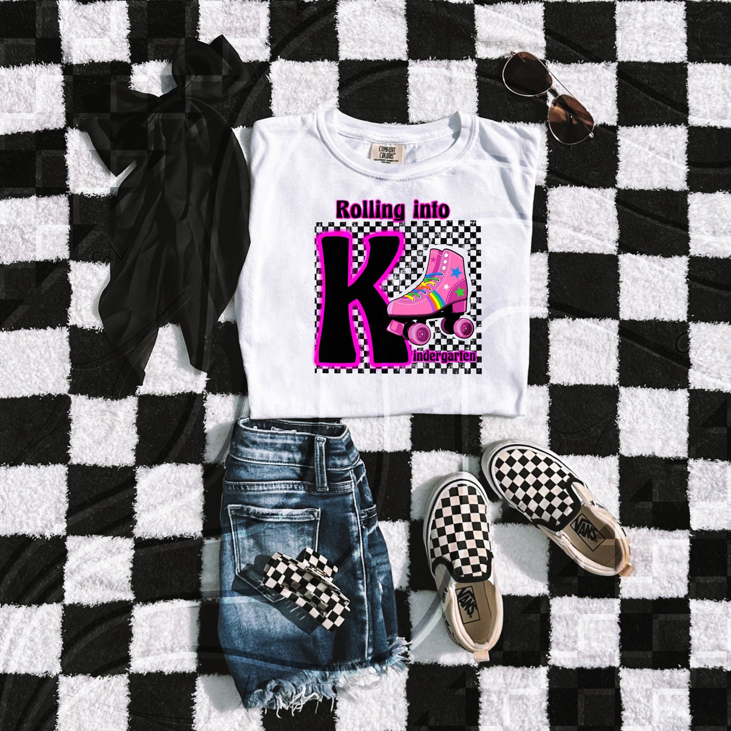 Pink skate back to school grades - Digital Download- PNG