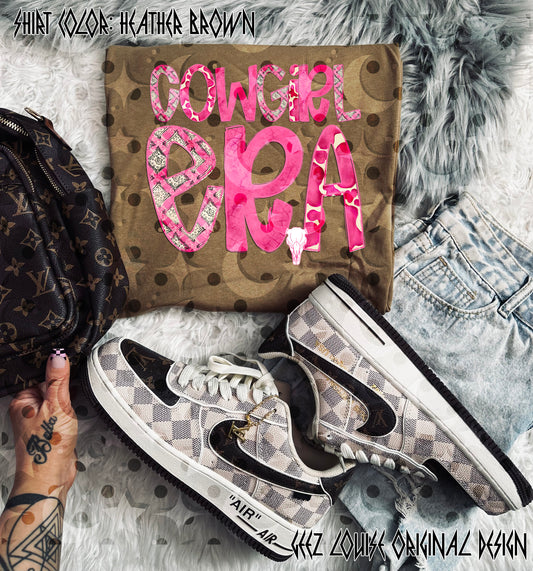 Cowgirl Era PNG Design | Pink Western Shirt Design | Trendy Country Girl Sublimation File