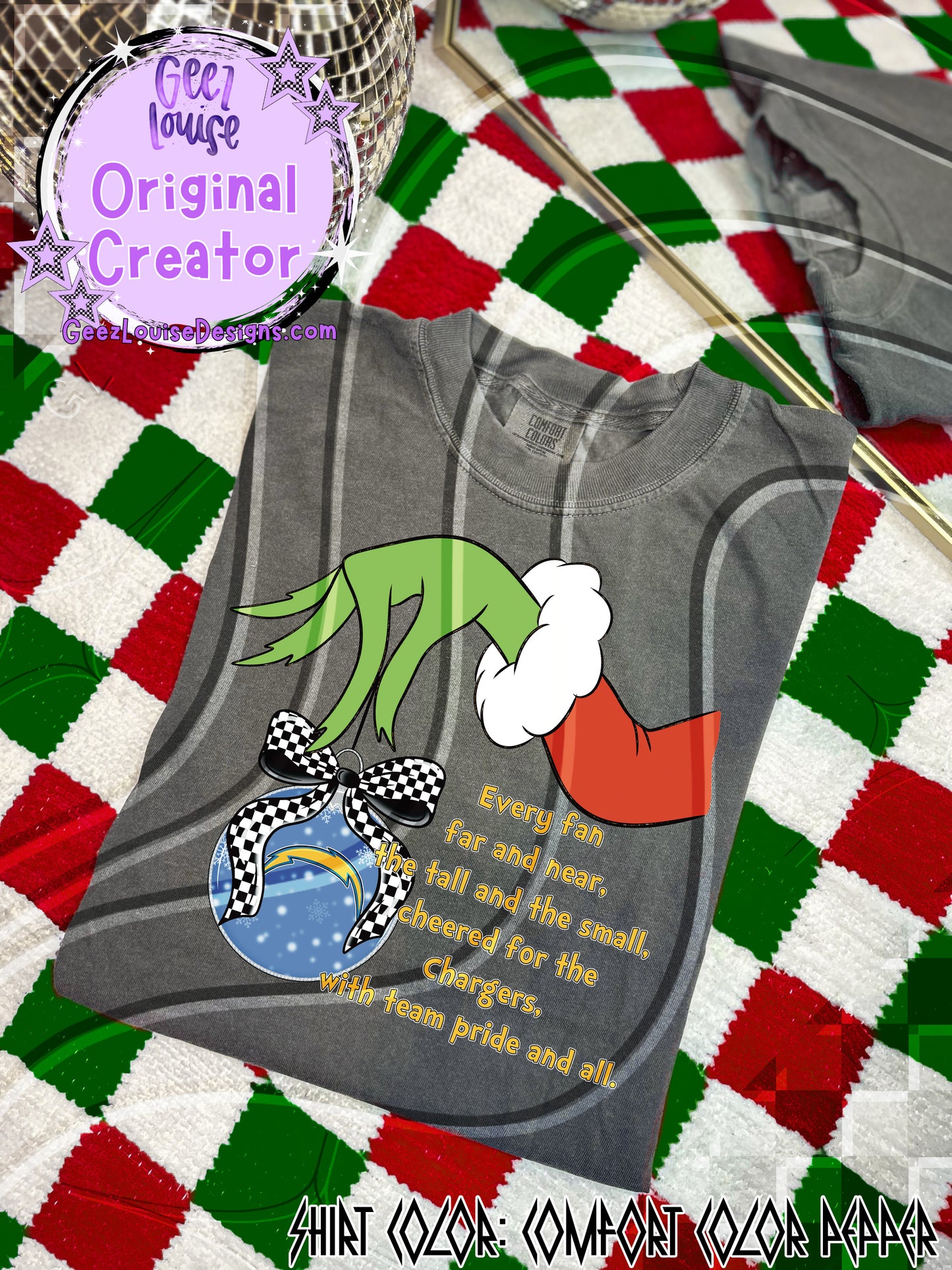 GMAN Ornament Digital Design | Christmas Football Team Spirit PNG/SVG