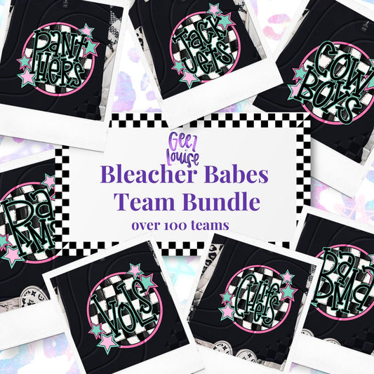 Bleacher Babes – Team Name Design Bundle (100+ Teams Included)