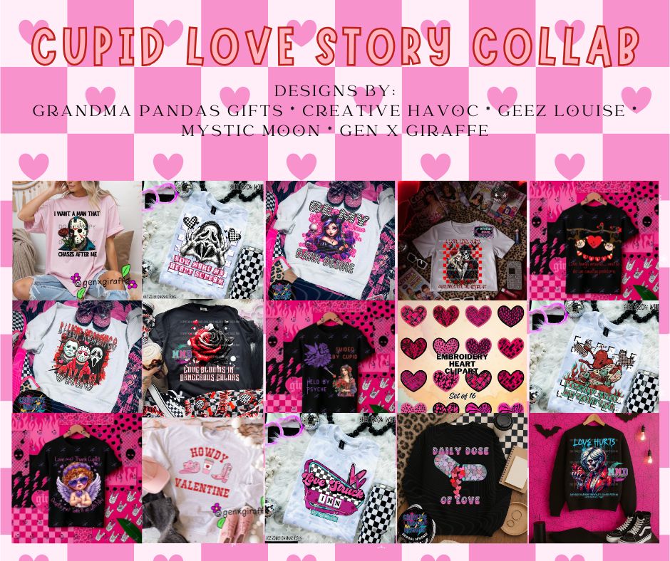 Cupid's Love Story Digital Design Bundle • Limited Edition Collab