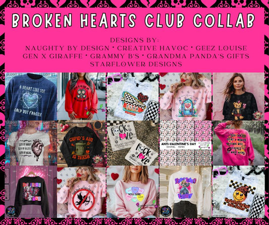 Broken Hearts Club Digital Design Bundle • Limited Edition Collab