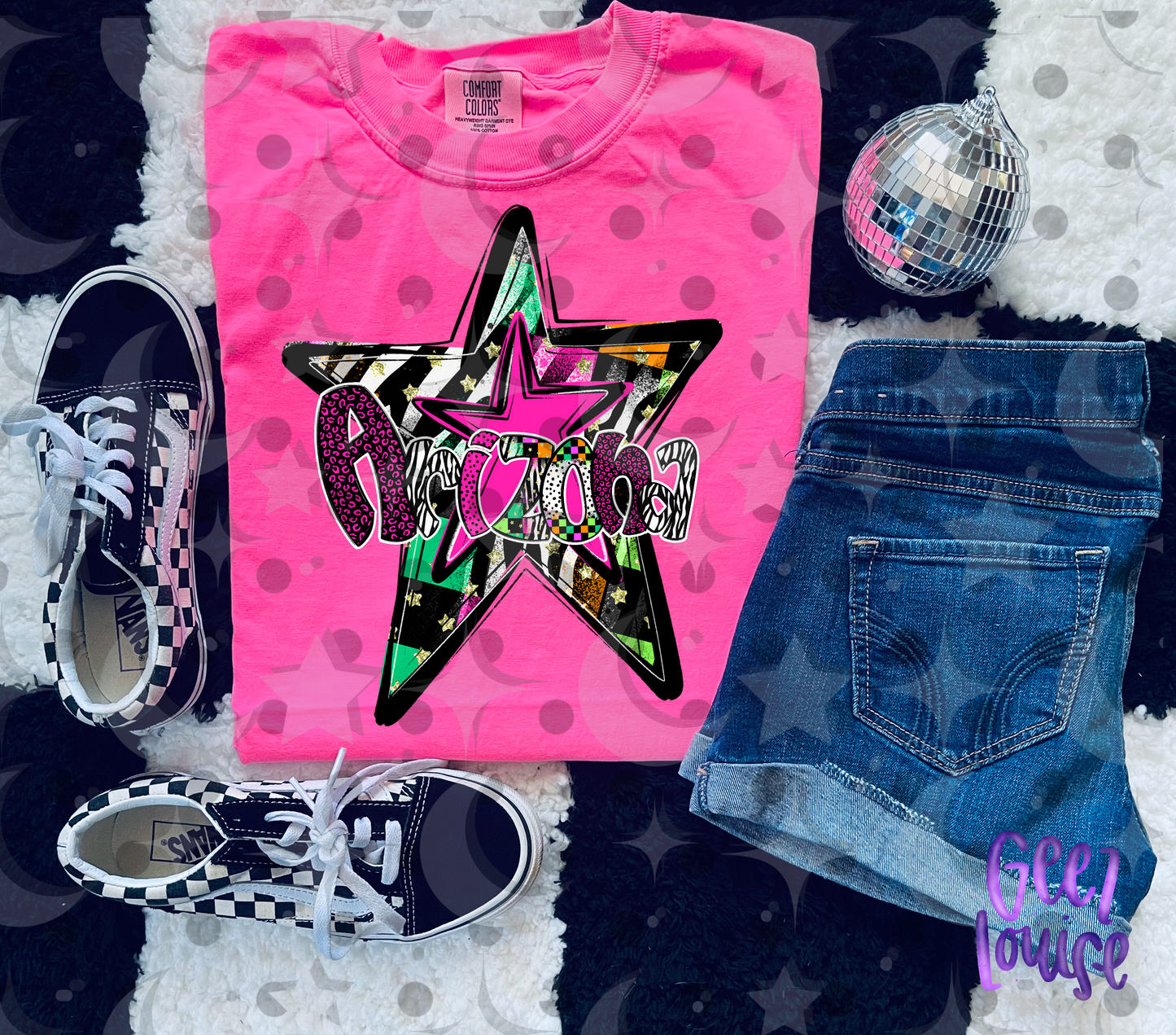 Neon Star State Design Bundle | All 50 States | Individual & Bundle PNG Digital Download | August 26 Design Drive