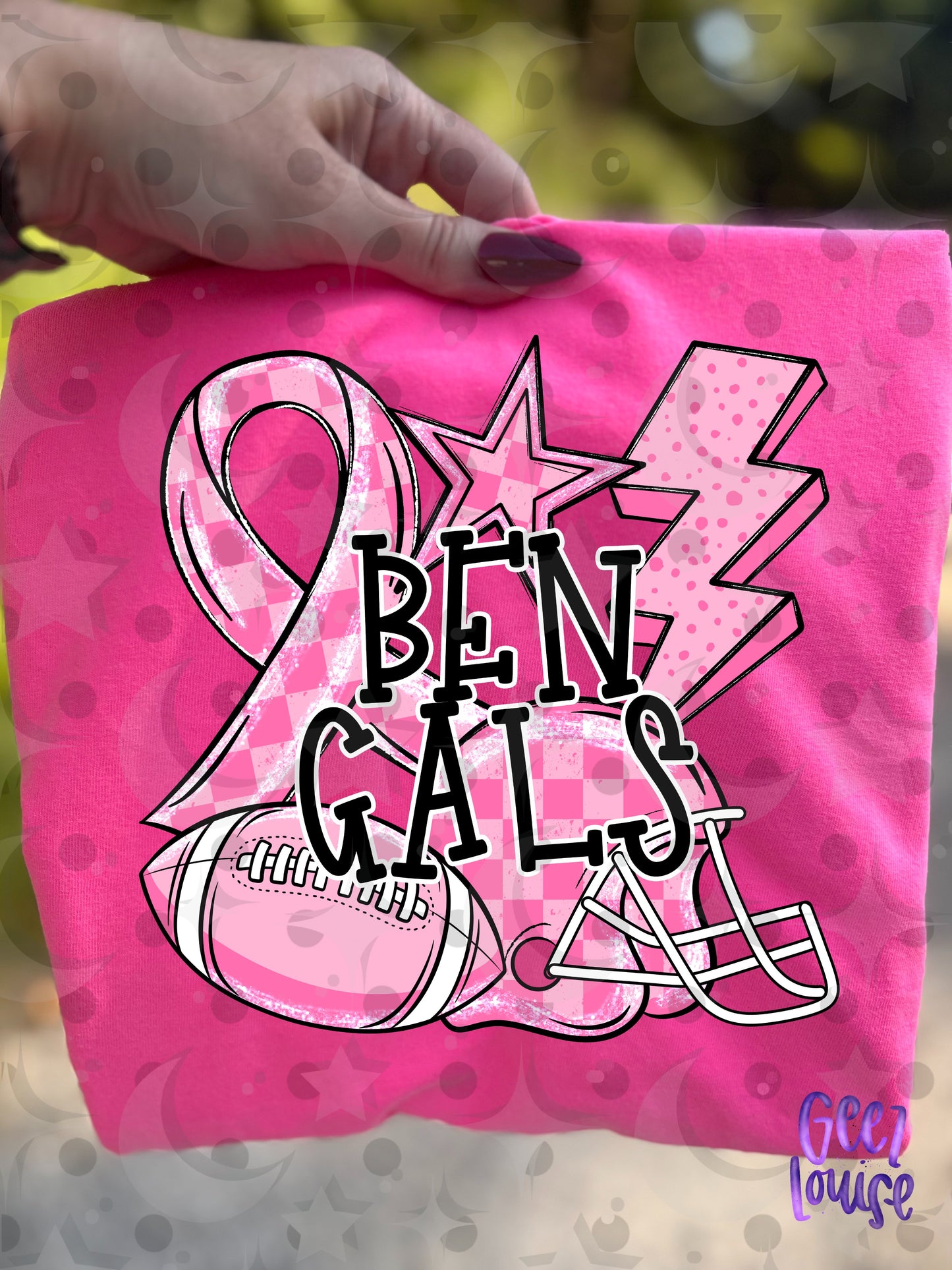 Friday Night Fighters Pink Out Football PNG | Team Name Variants | August 26 Design Drive