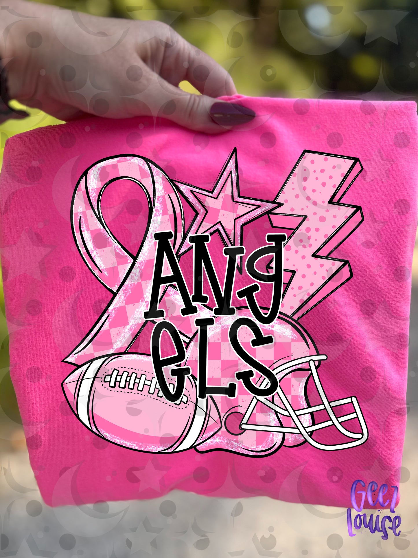 Friday Night Fighters Pink Out Football PNG | Team Name Variants | August 26 Design Drive