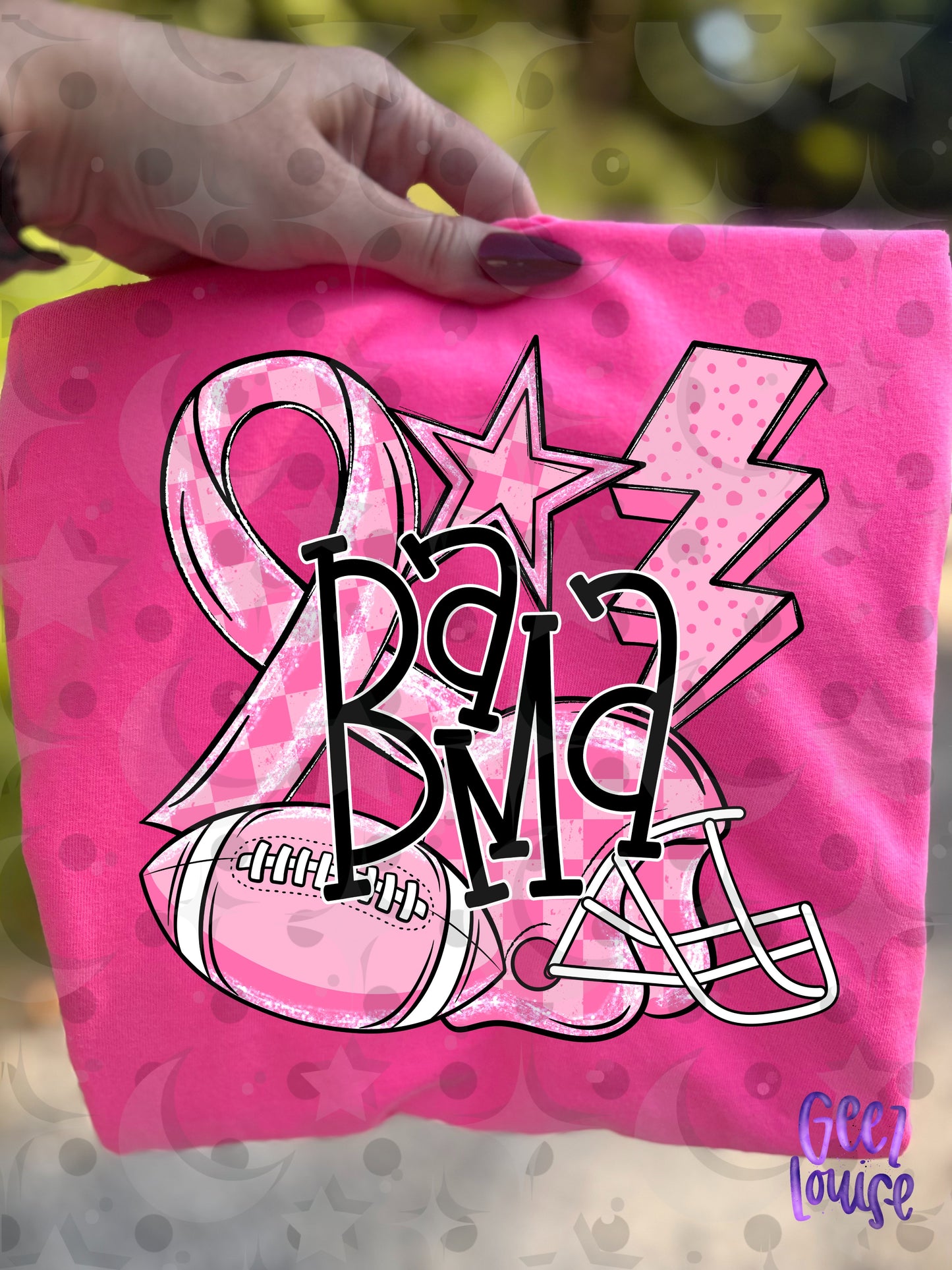 Friday Night Fighters Pink Out Football PNG | Team Name Variants | August 26 Design Drive