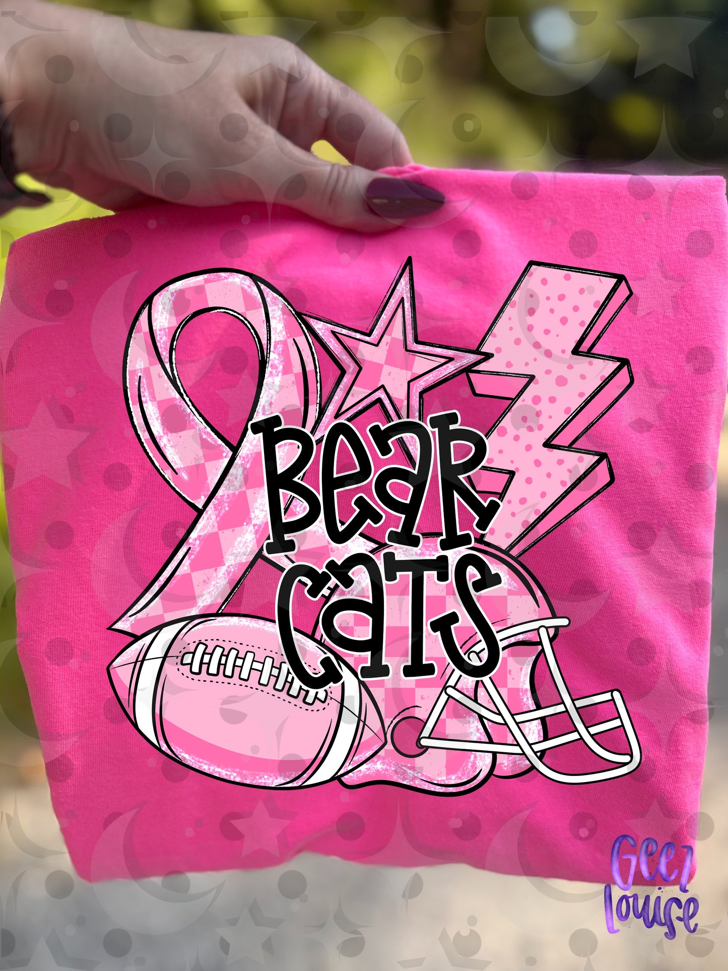 Friday Night Fighters Pink Out Football PNG | Team Name Variants | August 26 Design Drive