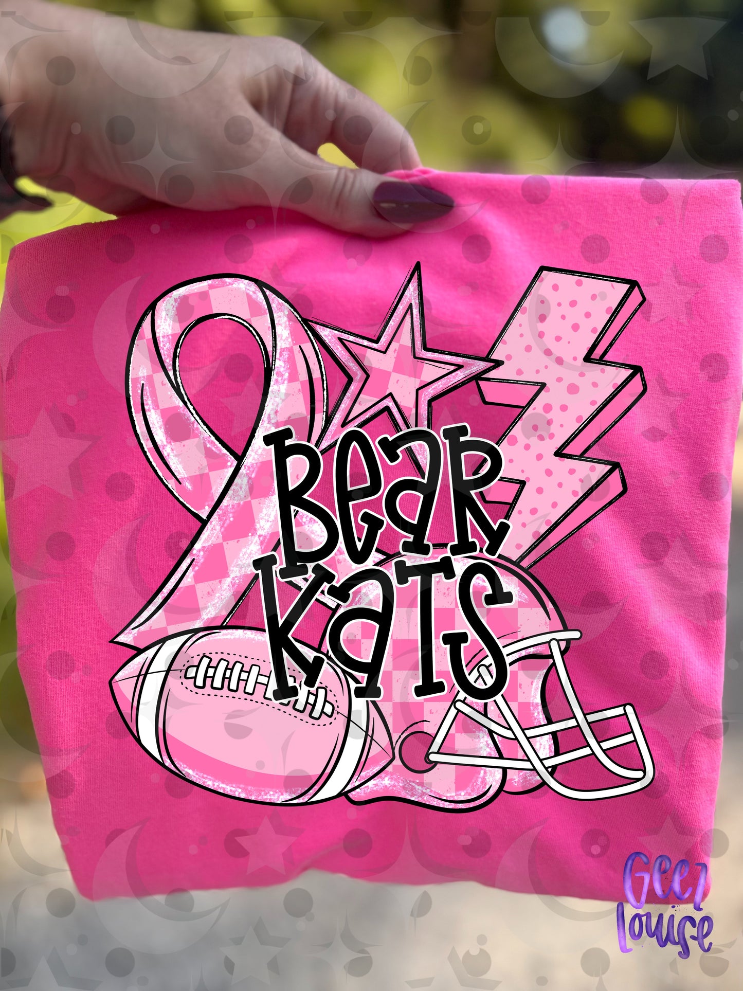 Friday Night Fighters Pink Out Football PNG | Team Name Variants | August 26 Design Drive
