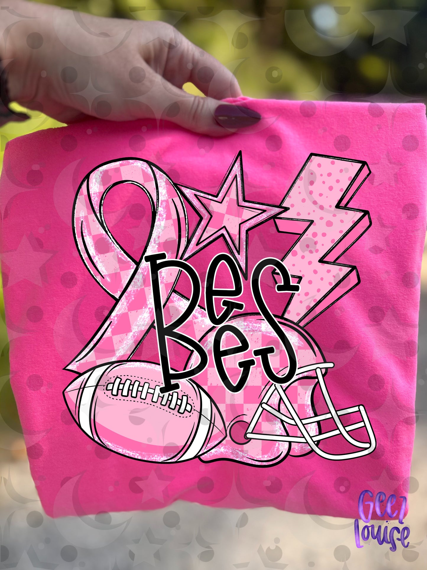 Friday Night Fighters Pink Out Football PNG | Team Name Variants | August 26 Design Drive