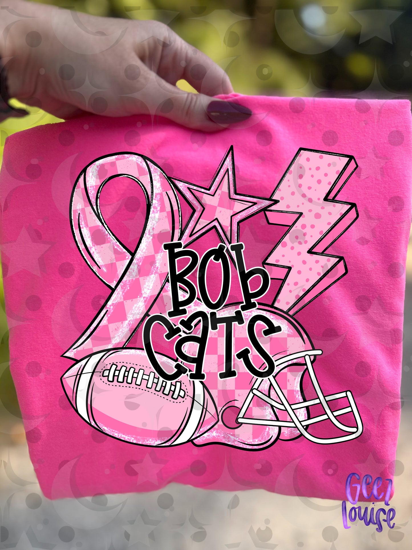Friday Night Fighters Pink Out Football PNG | Team Name Variants | August 26 Design Drive