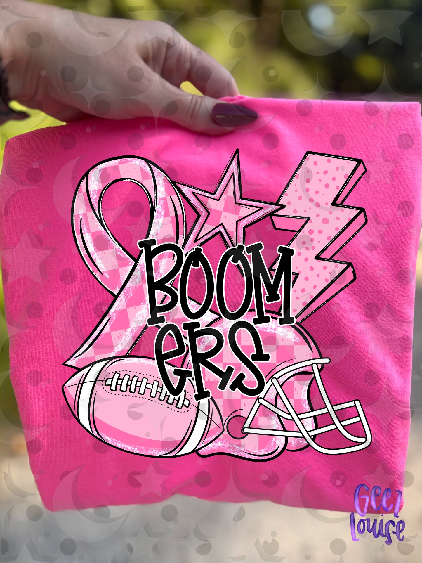 Friday Night Fighters Pink Out Football PNG | Team Name Variants | August 26 Design Drive