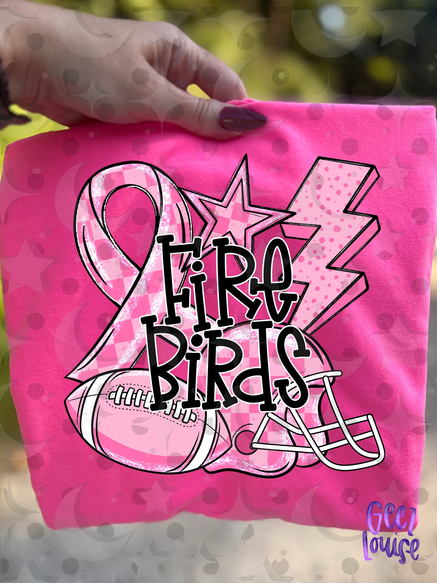 Friday Night Fighters Pink Out Football PNG | Team Name Variants | August 26 Design Drive