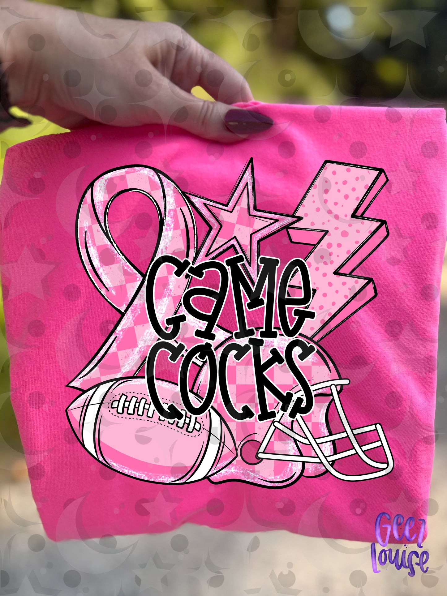 Friday Night Fighters Pink Out Football PNG | Team Name Variants | August 26 Design Drive