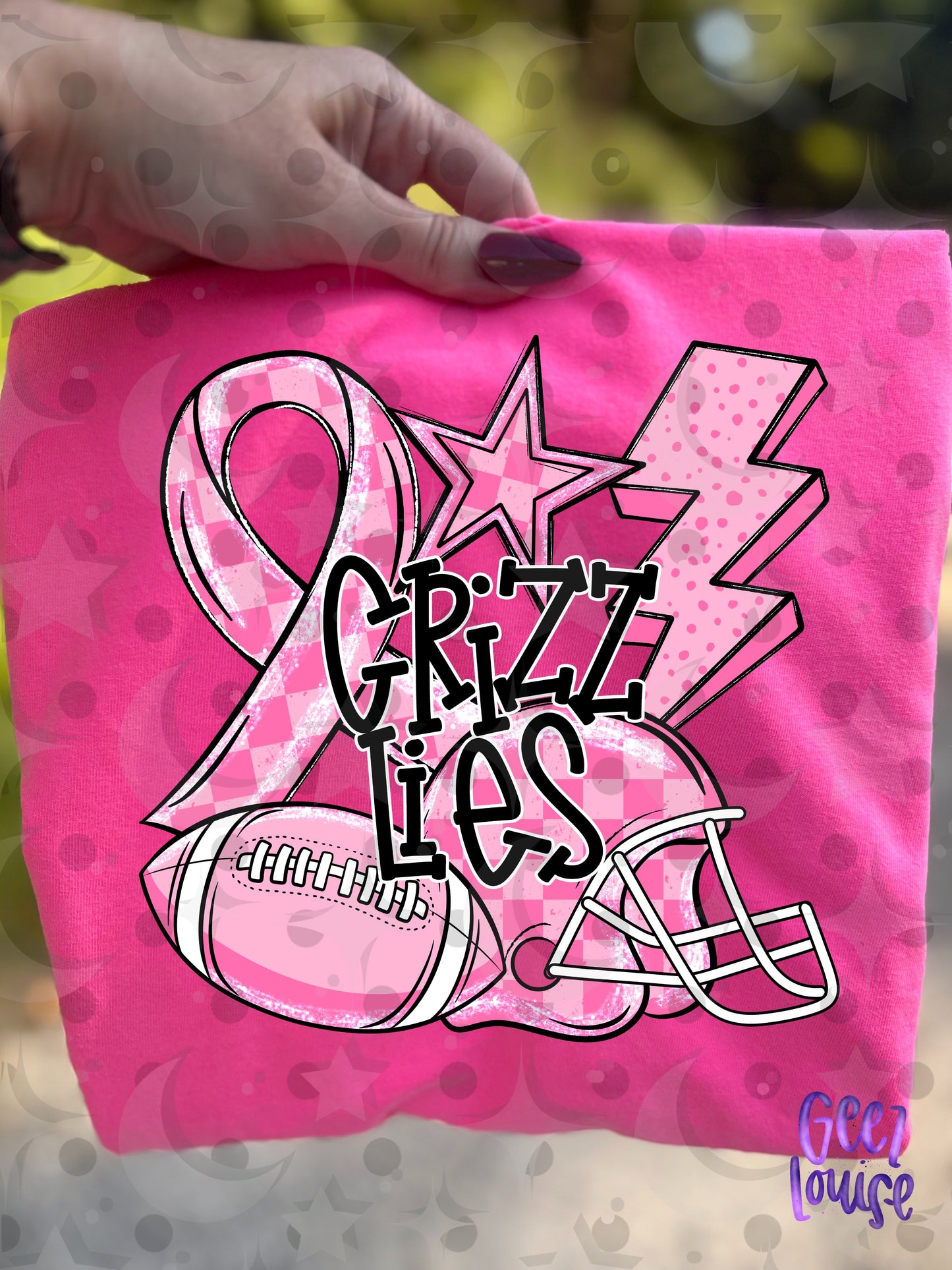Friday Night Fighters Pink Out Football PNG | Team Name Variants | August 26 Design Drive