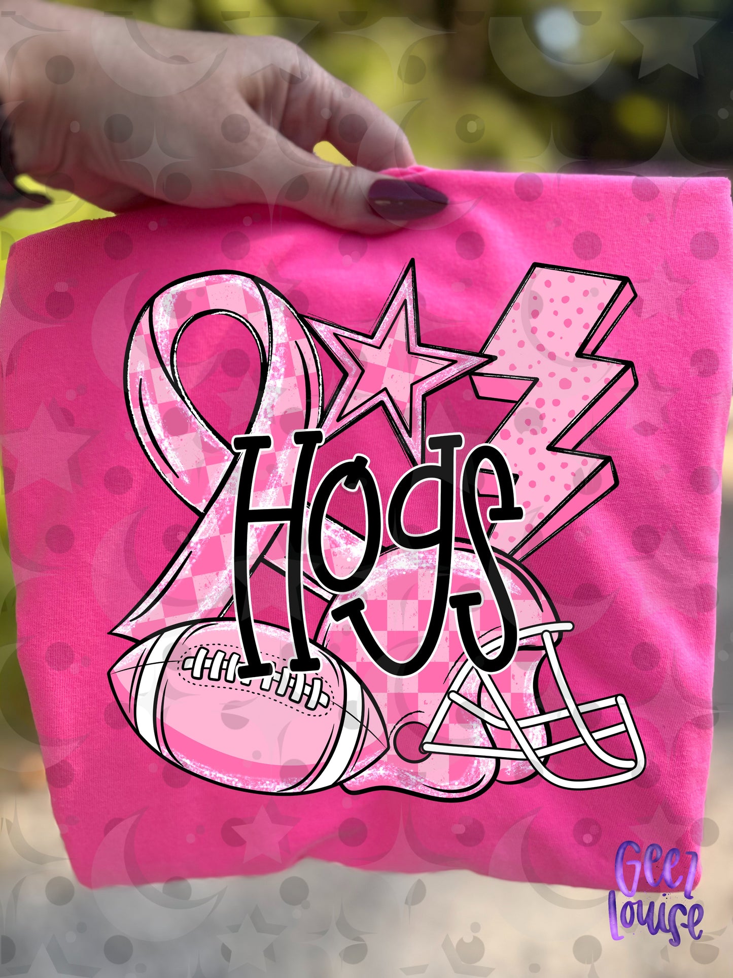 Friday Night Fighters Pink Out Football PNG | Team Name Variants | August 26 Design Drive
