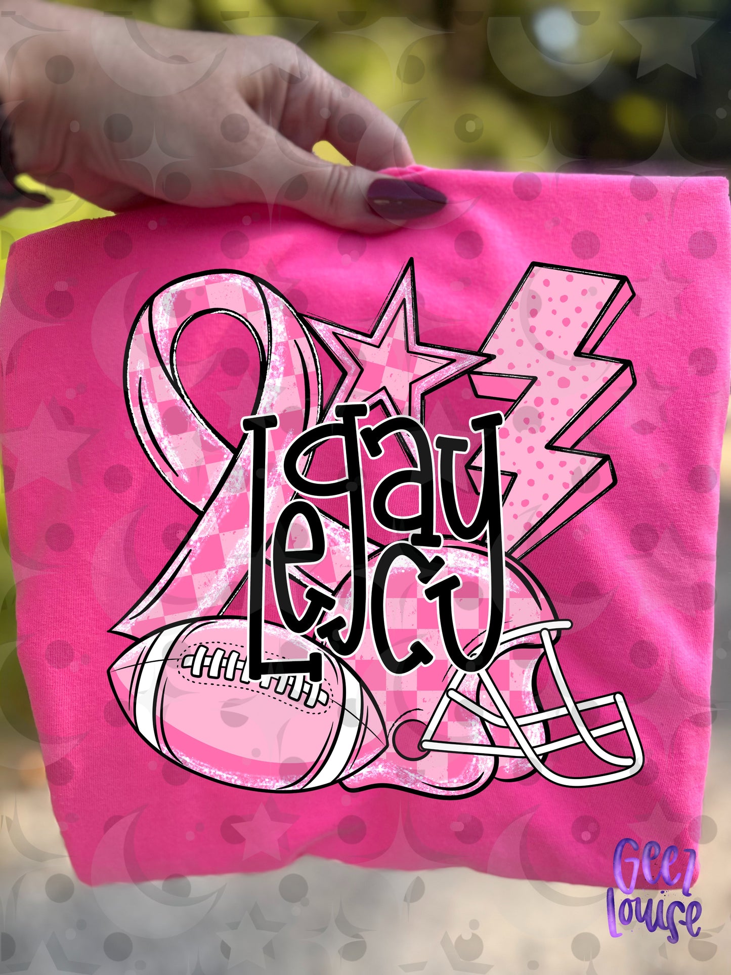 Friday Night Fighters Pink Out Football PNG | Team Name Variants | August 26 Design Drive