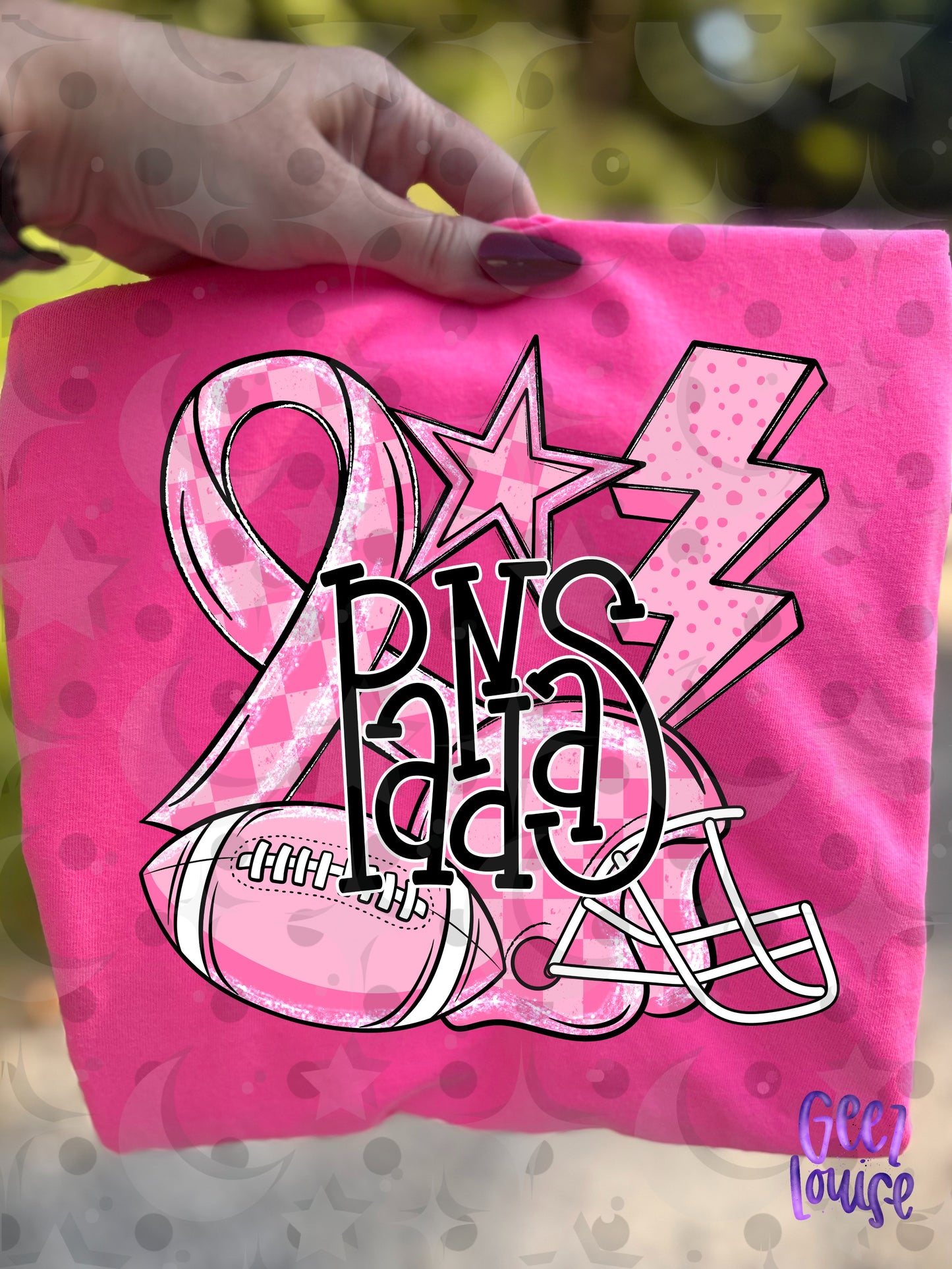 Friday Night Fighters Pink Out Football PNG | Team Name Variants | August 26 Design Drive