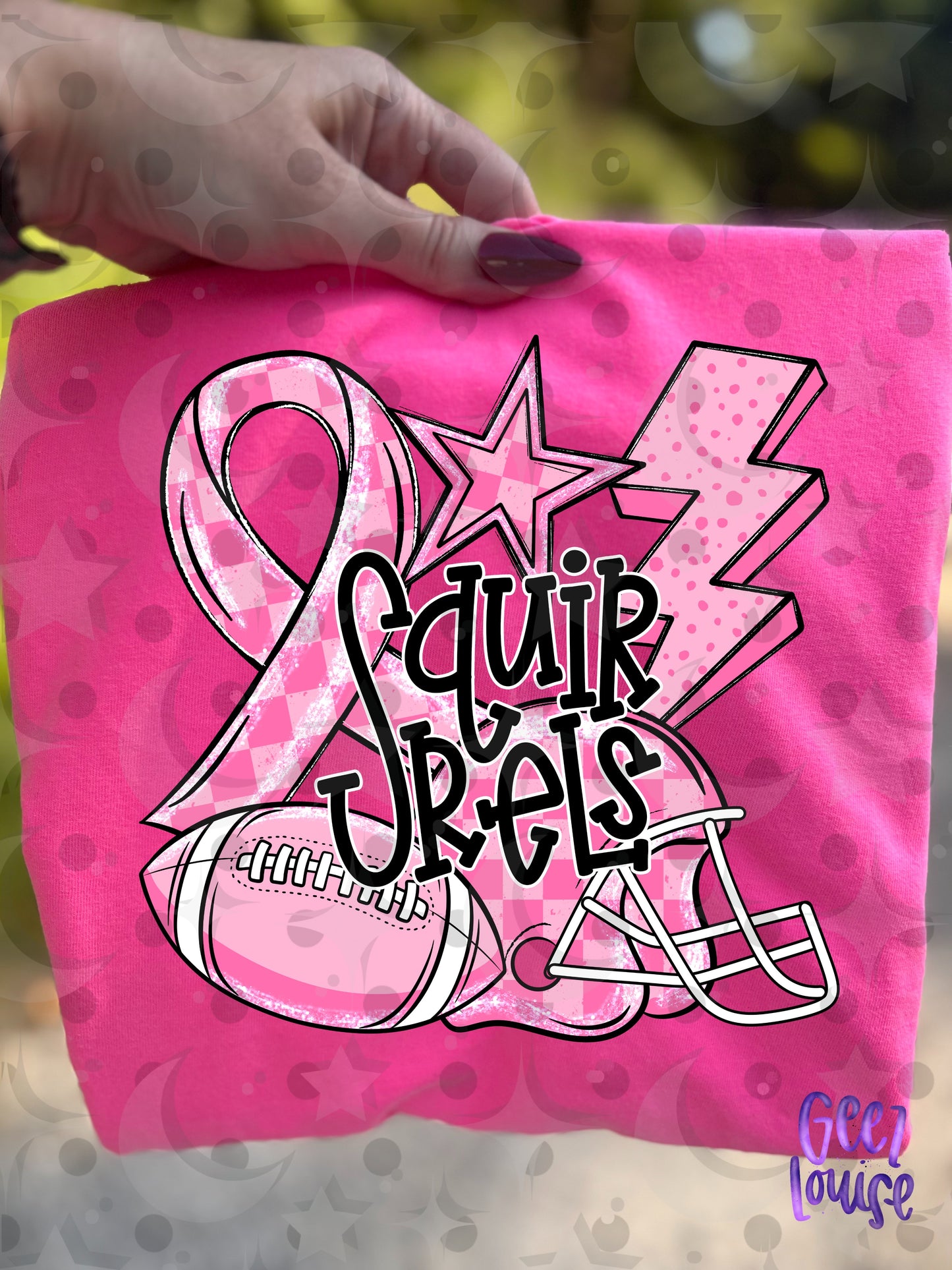 Friday Night Fighters Pink Out Football PNG | Team Name Variants | August 26 Design Drive
