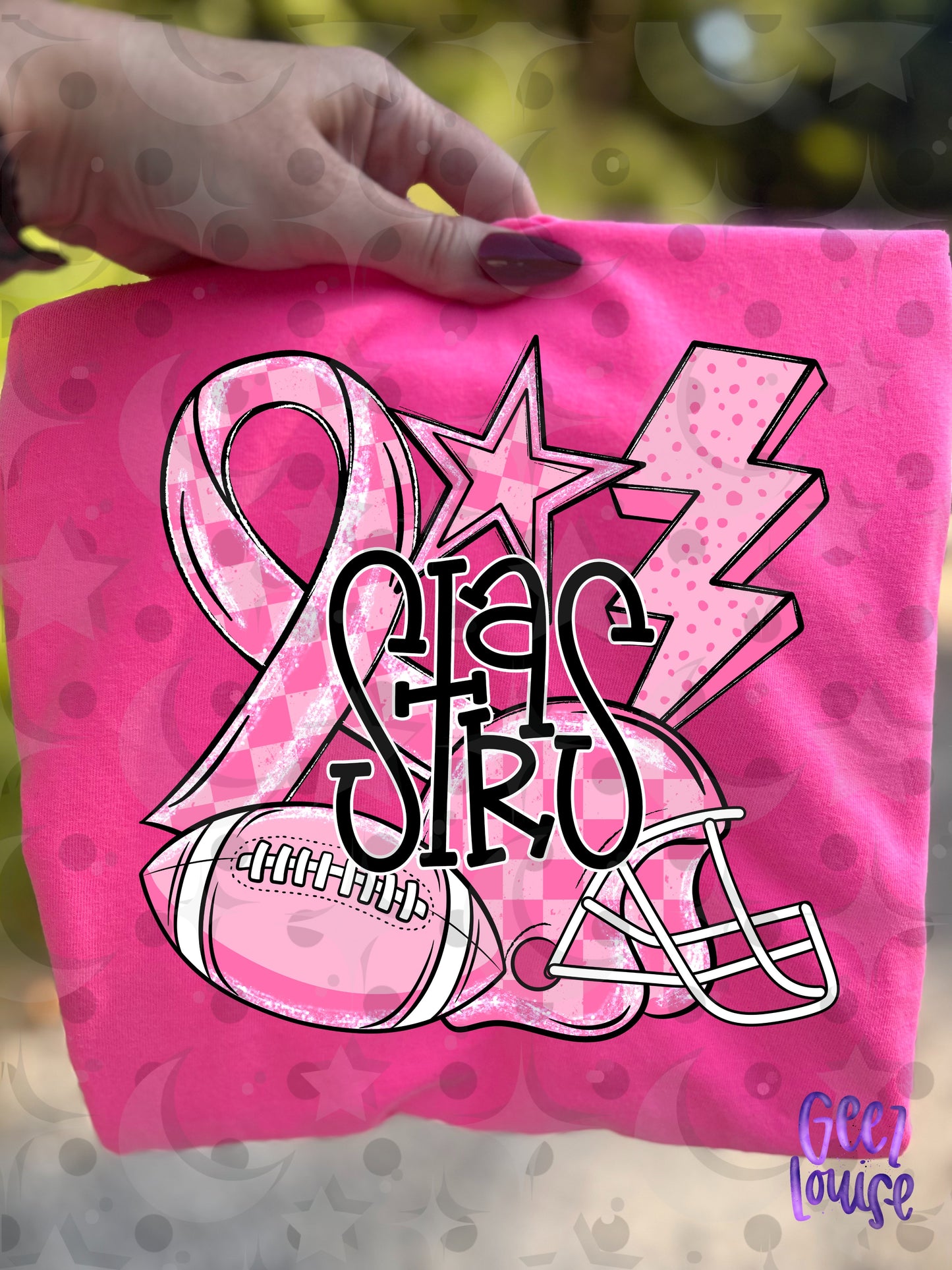 Friday Night Fighters Pink Out Football PNG | Team Name Variants | August 26 Design Drive