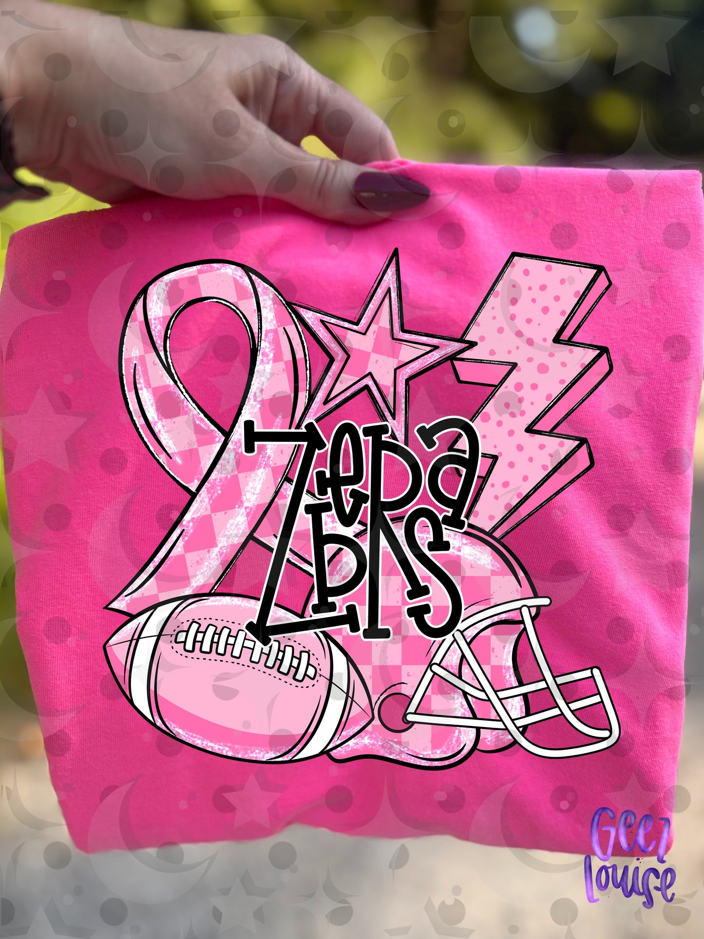 Friday Night Fighters Pink Out Football PNG | Team Name Variants | August 26 Design Drive