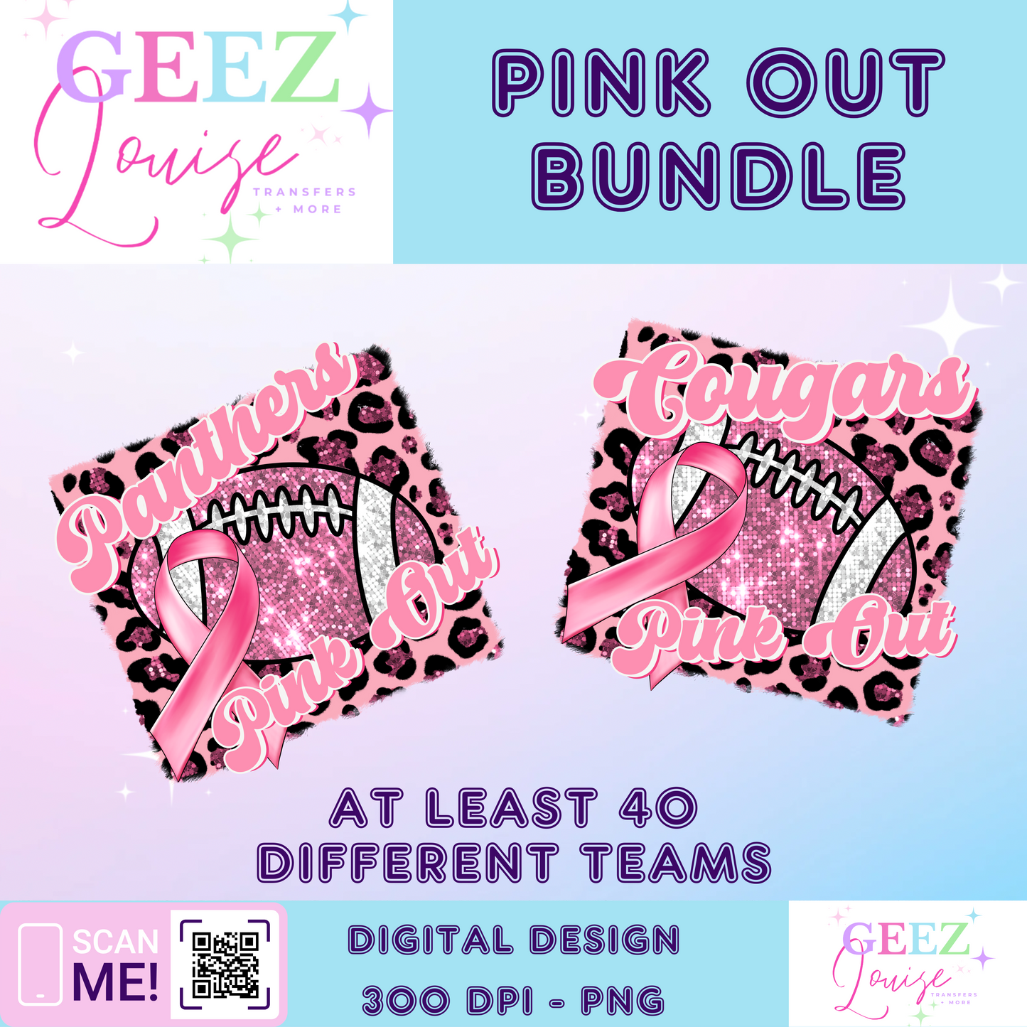 Pink out bundle - Digital Download- PNG