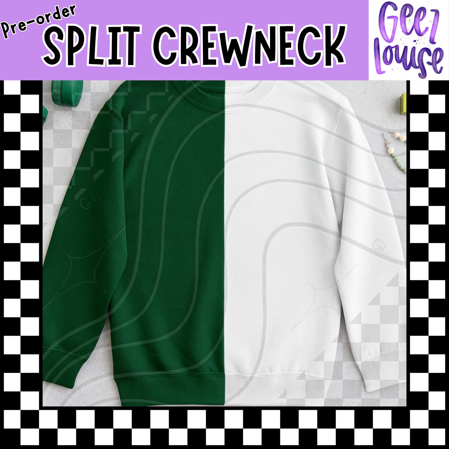 Wholesale YOUTH SIZES Gildan 2-Tone Crewneck Sweatshirts (Random Color Split)