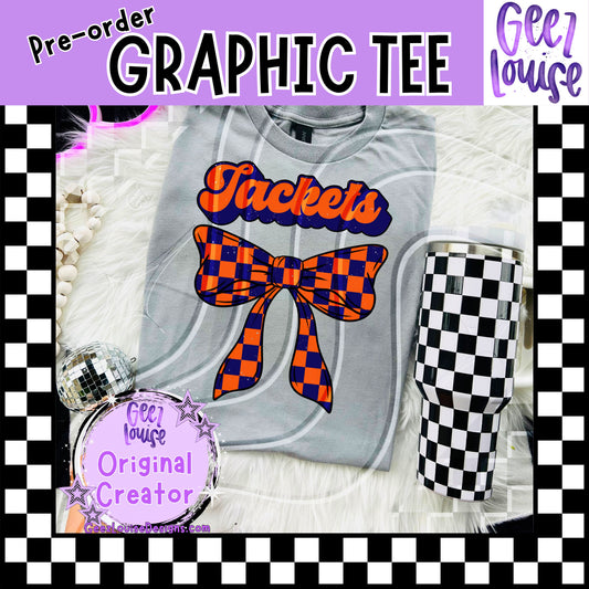 Jackets Bow Graphic Tee – Made to Order | Local Pickup or Shipping
