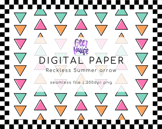 Reckless Summer background digital paper- Digital Download- PNG