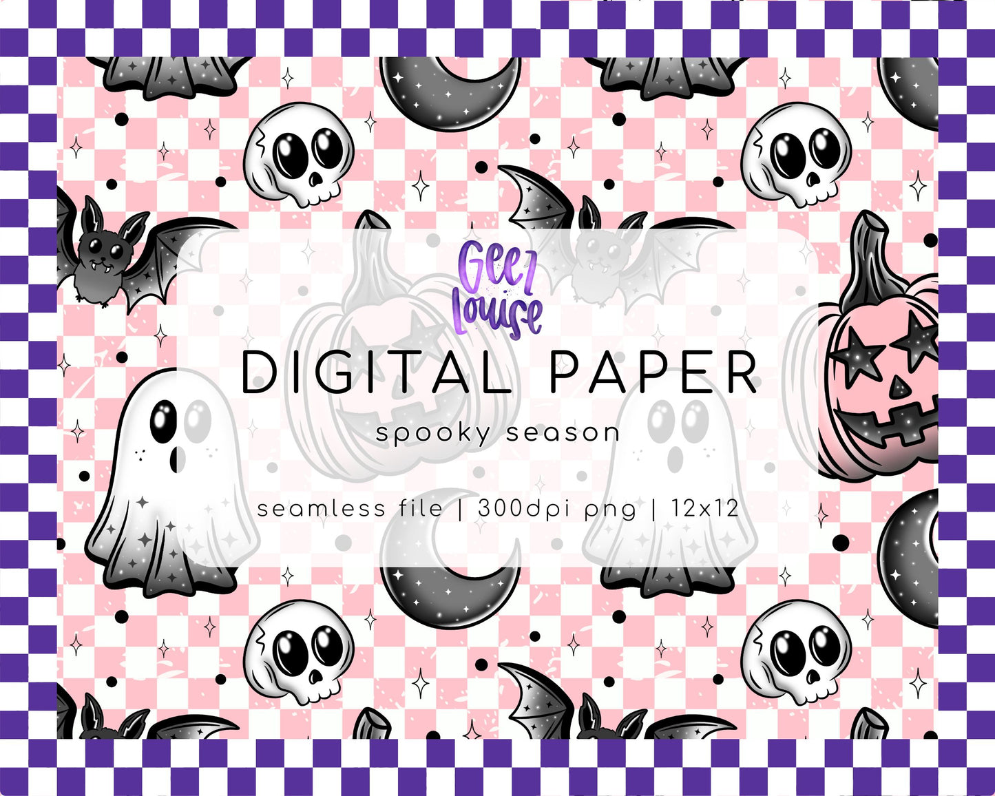 Spooky Season – Cute Halloween Seamless Digital Paper
