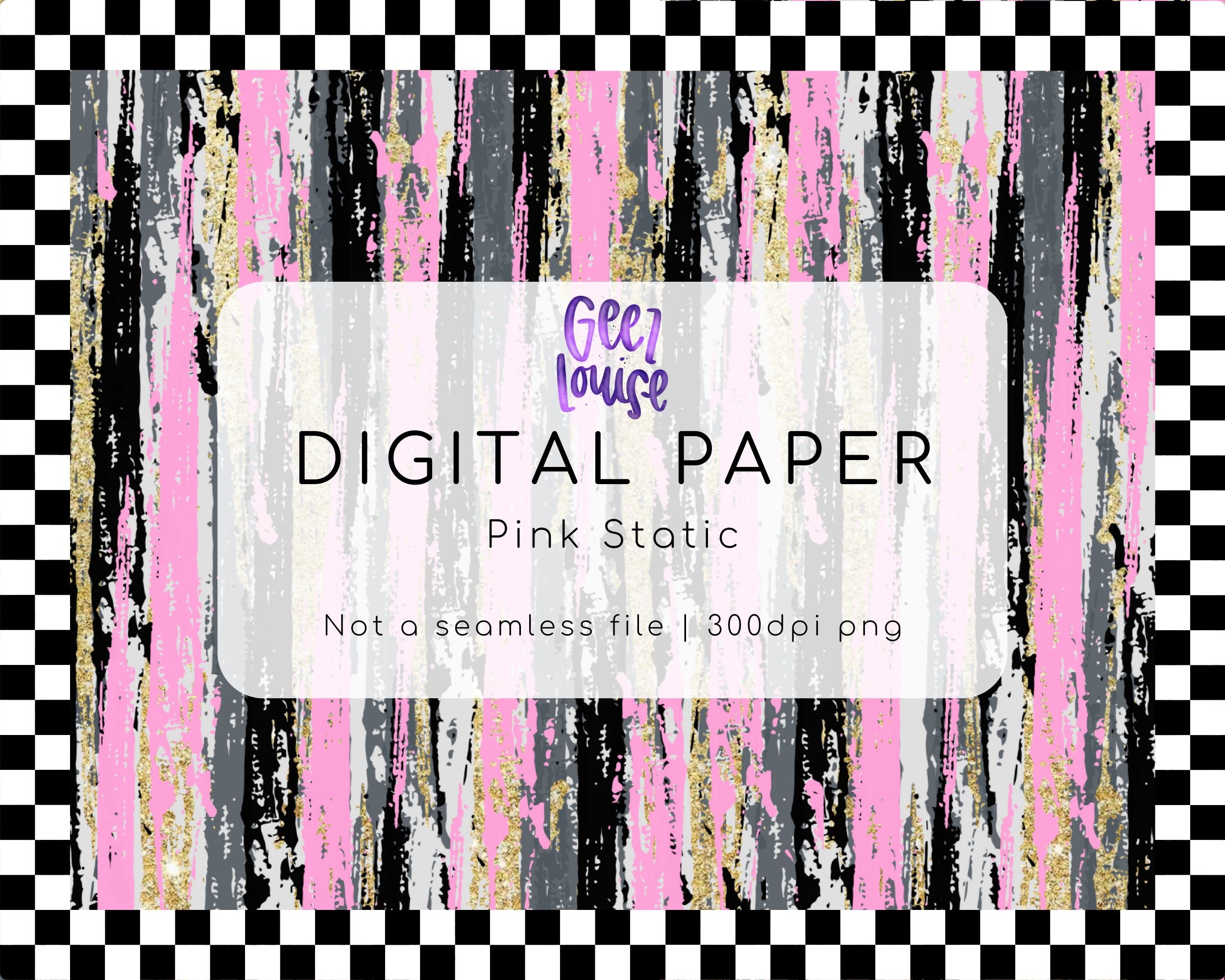 Pink Stactic Pink Static background digital paper- Digital Download- PNG – GeezLouise