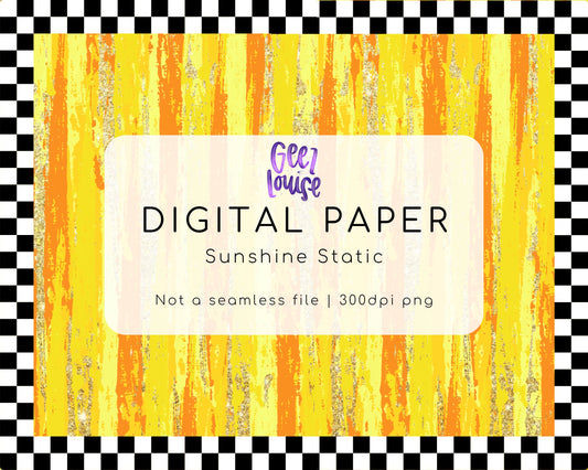 Sunshine Static background digital paper- Digital Download- PNG