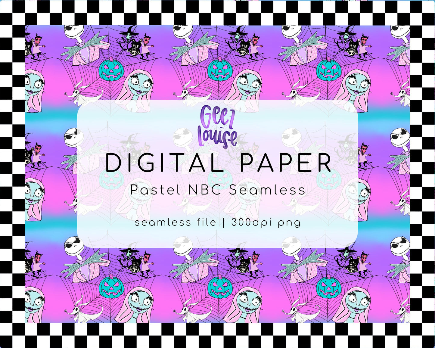 Pastel NBC seamless - Digital Download- PNG