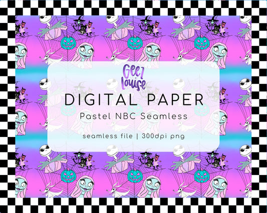 Pastel NBC seamless - Digital Download- PNG