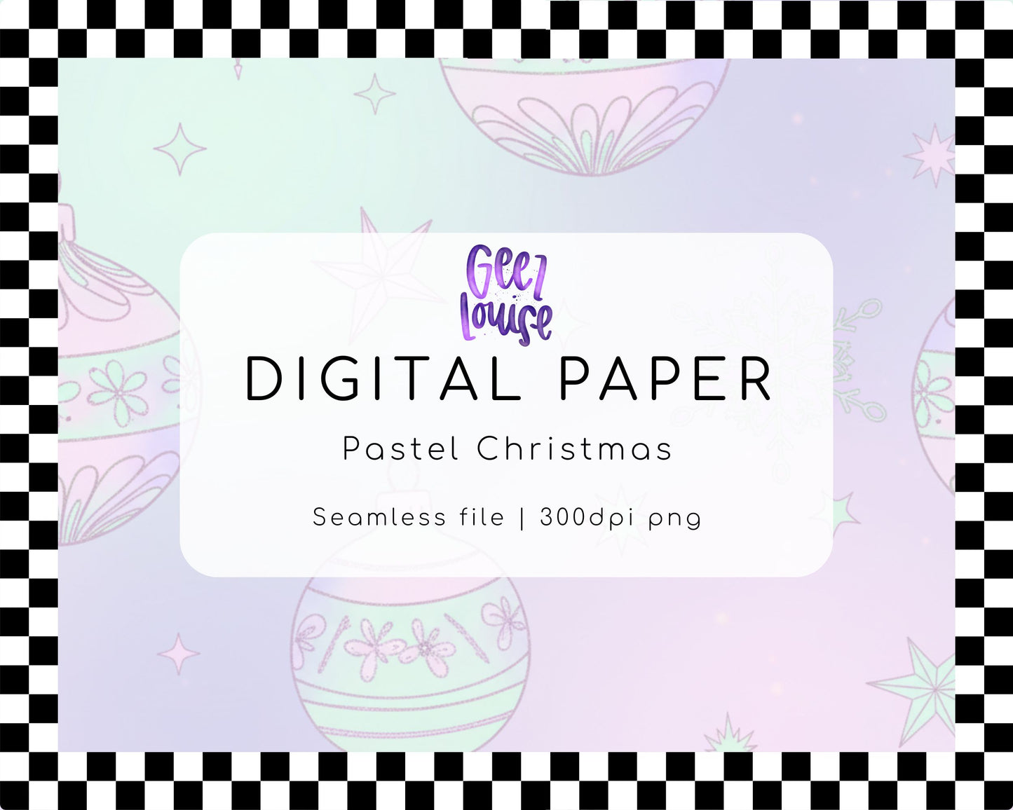 Pastel Christmas – Seamless Digital Paper (300dpi PNG)