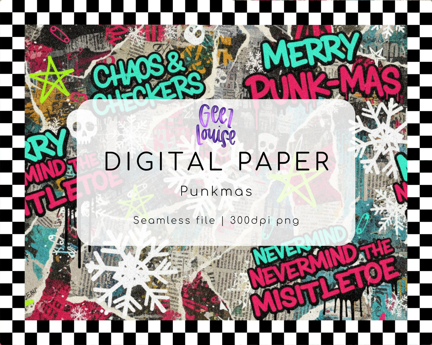Punkmas – Seamless Digital Paper