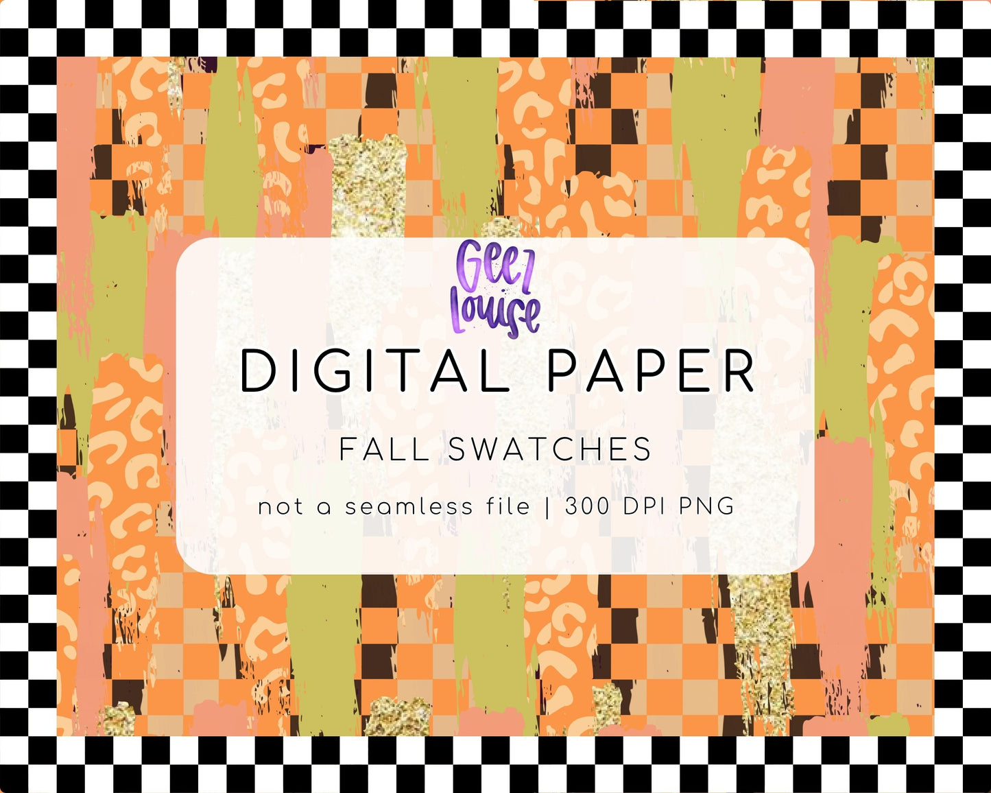 Fall Swatches Digital Paper | Autumn PNG Background | Grunge Fall Digital Paper