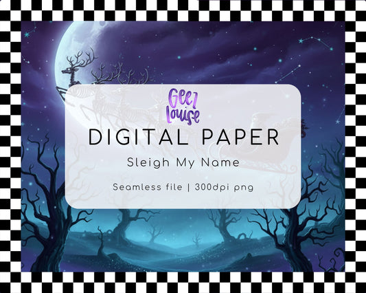 Sleigh My Name – Seamless Digital Paper