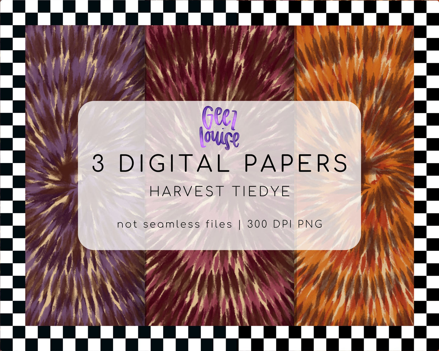 Harvest Tie Dye Digital Paper | Fall Tie Dye Background Bundle | Autumn PNG Papers
