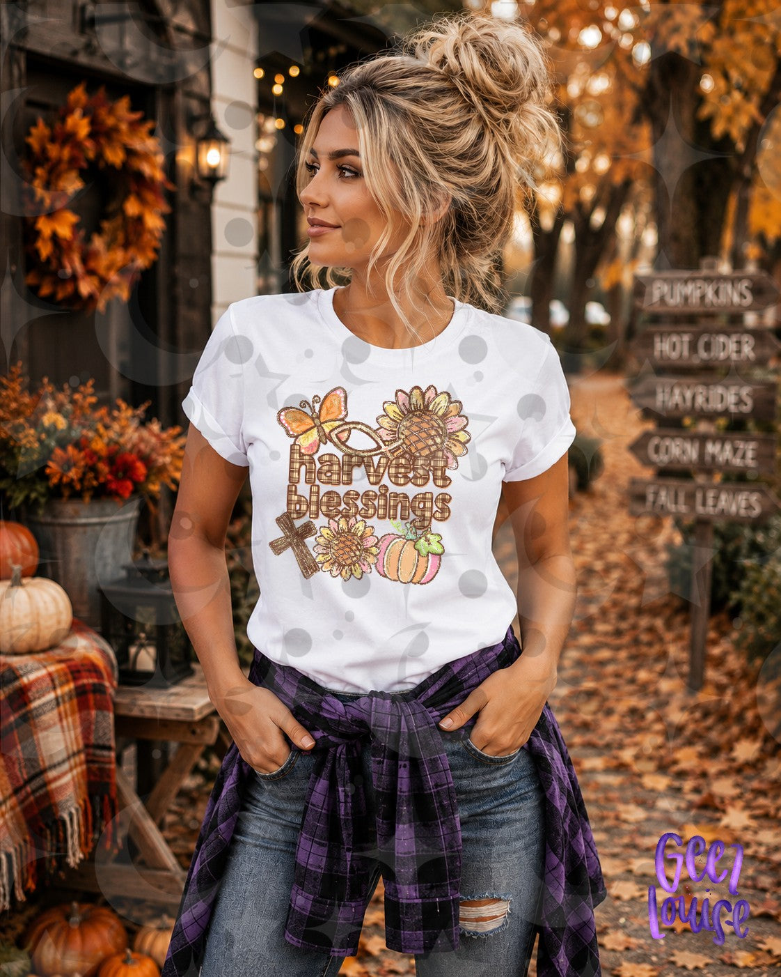 Harvest Blessings Fall Faith PNG