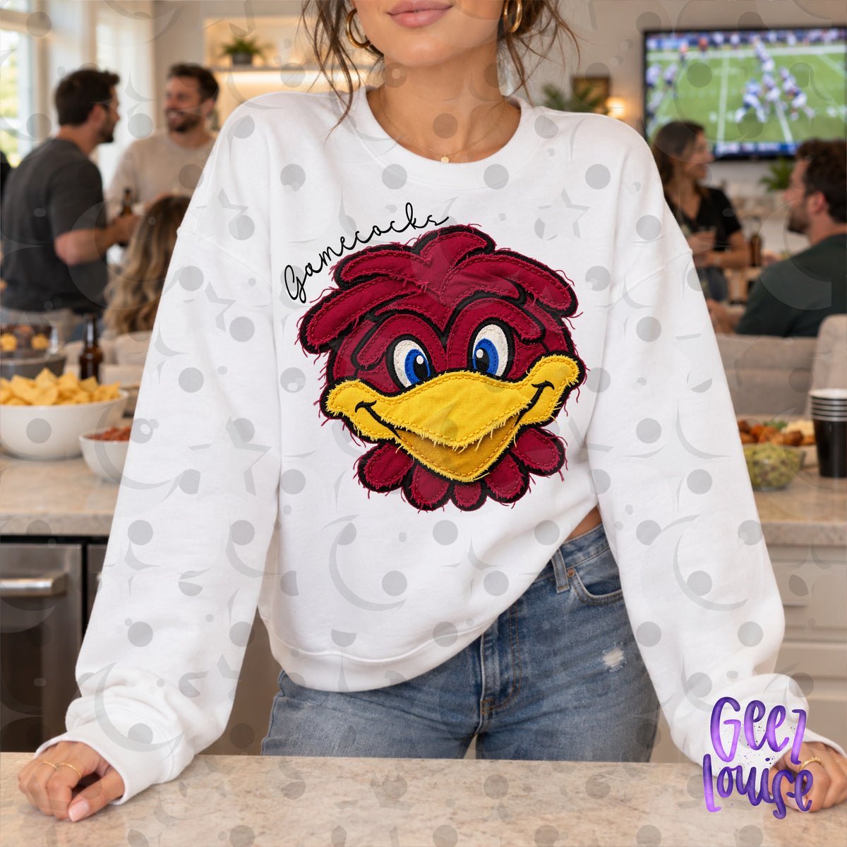 SEC Team Mascots | Frayed Fabric Applique Style PNG Designs
