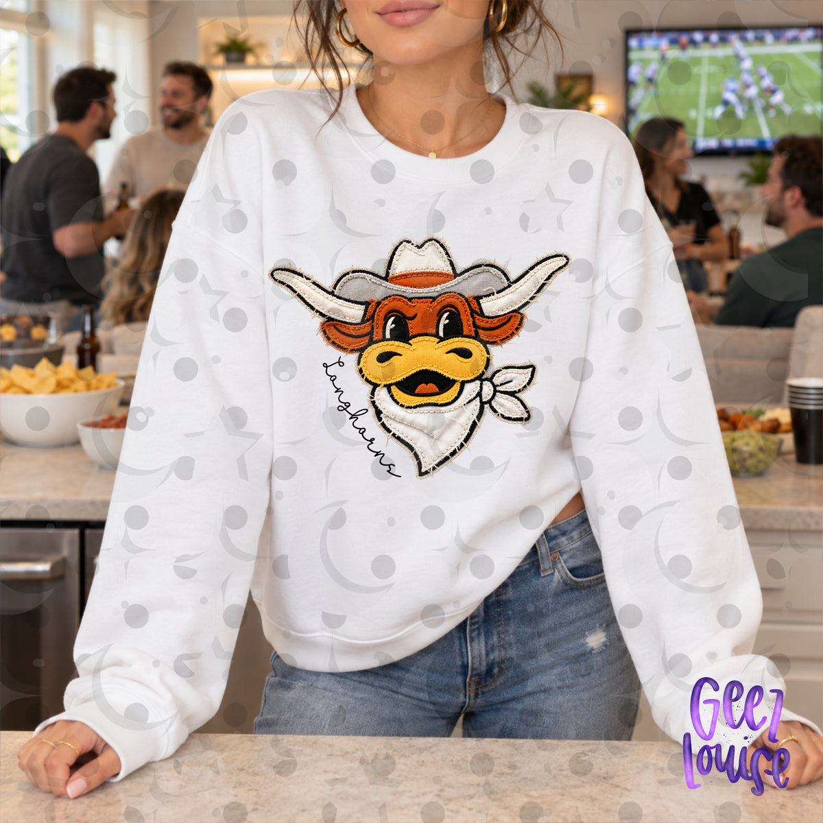 SEC Team Mascots | Frayed Fabric Applique Style PNG Designs
