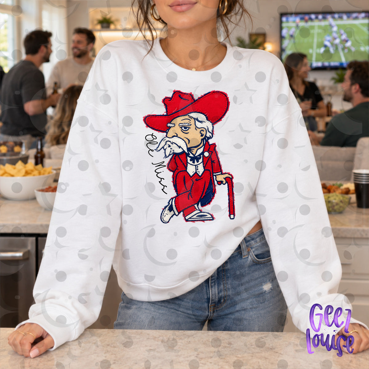 SEC Team Mascots | Frayed Fabric Applique Style PNG Designs