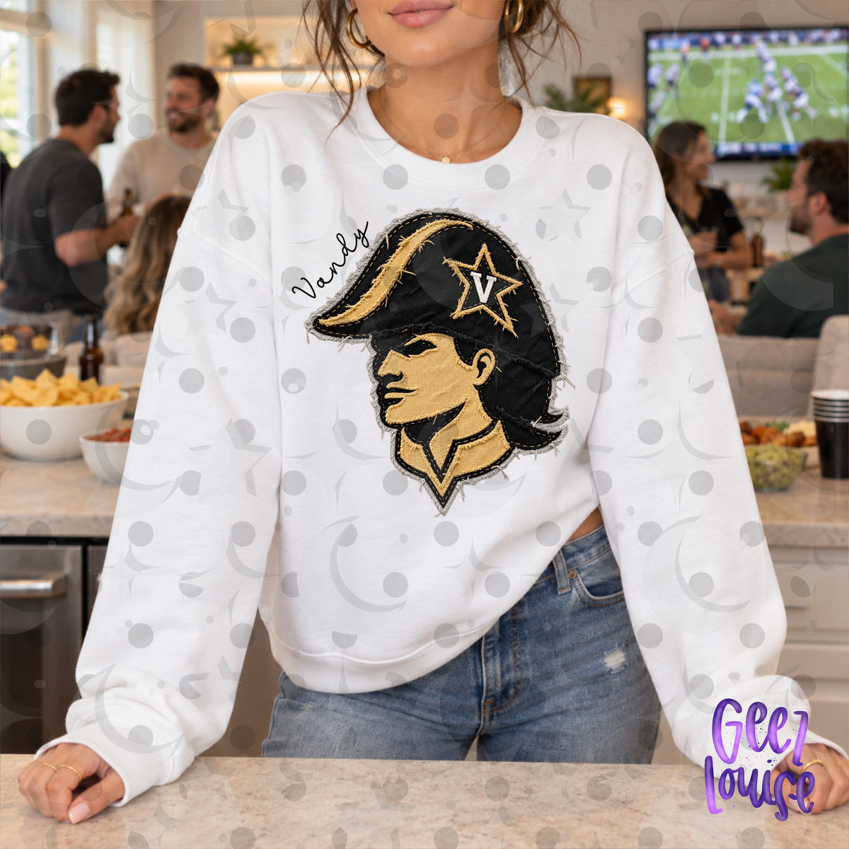 SEC Team Mascots | Frayed Fabric Applique Style PNG Designs