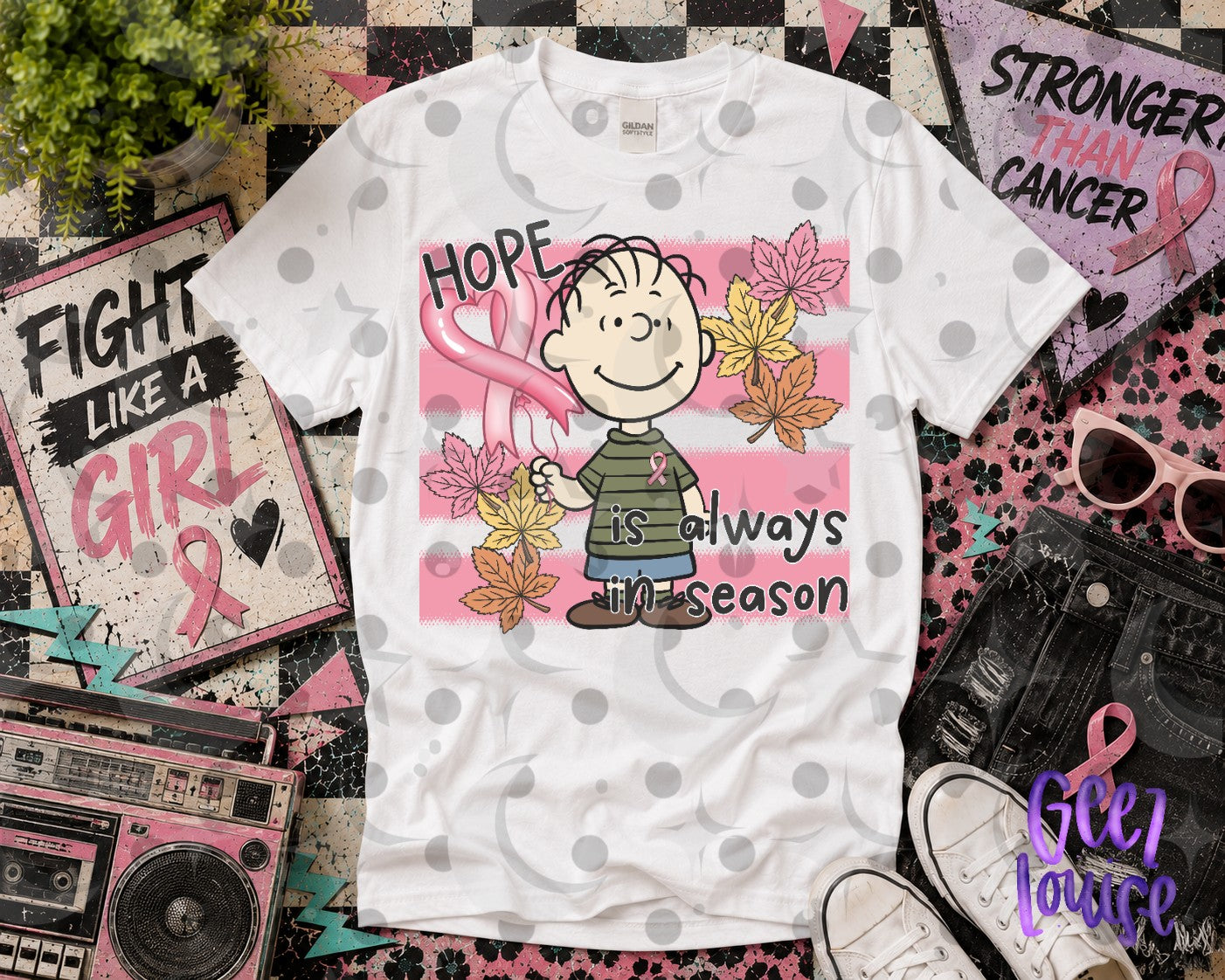 Hope Is Always in Season PNG | Breast Cancer Awareness Fall Peanuts Inspired Design