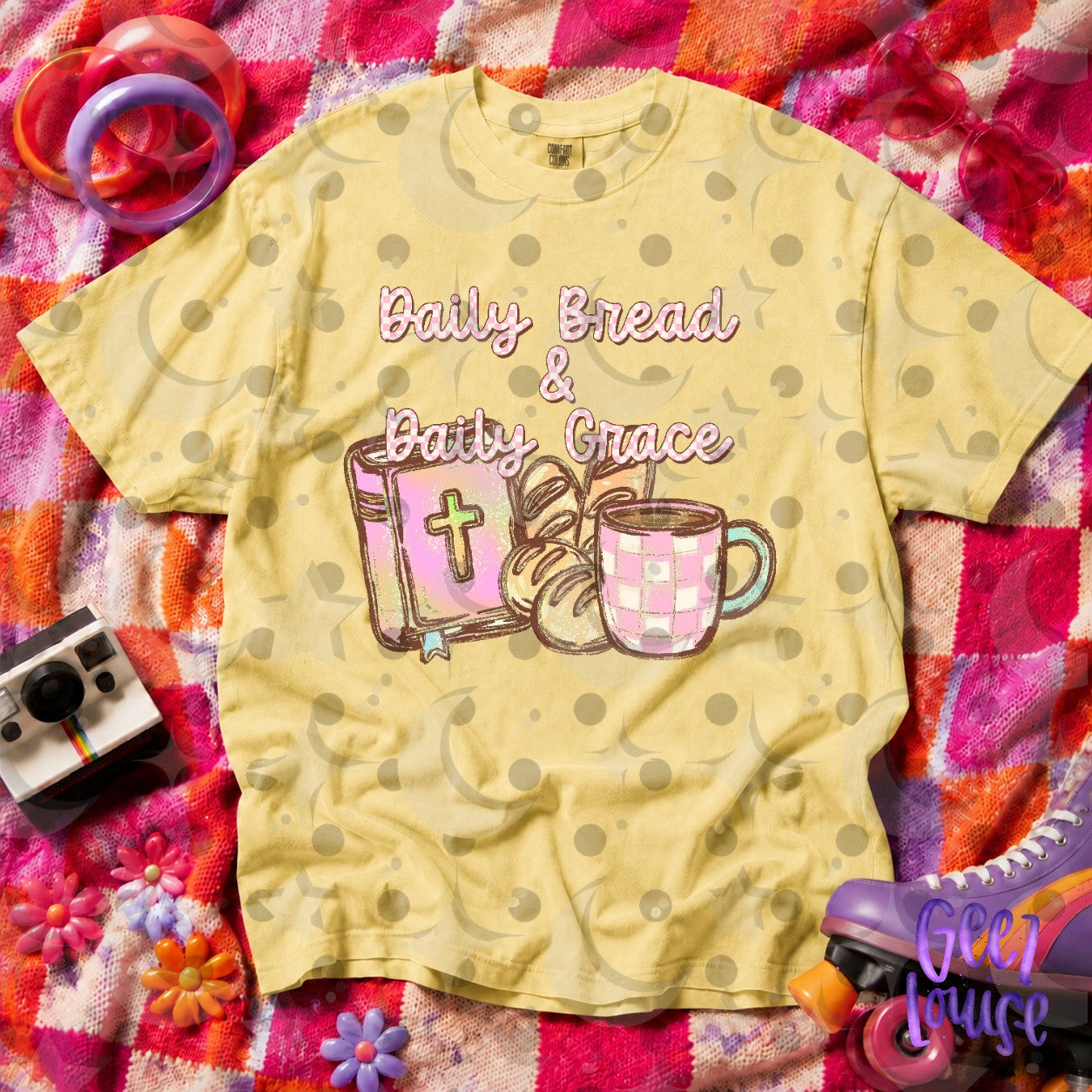 Daily Bread & Daily Grace Christian PNG | Faith Coffee & Bible Design | September 26 Finished Design Drive