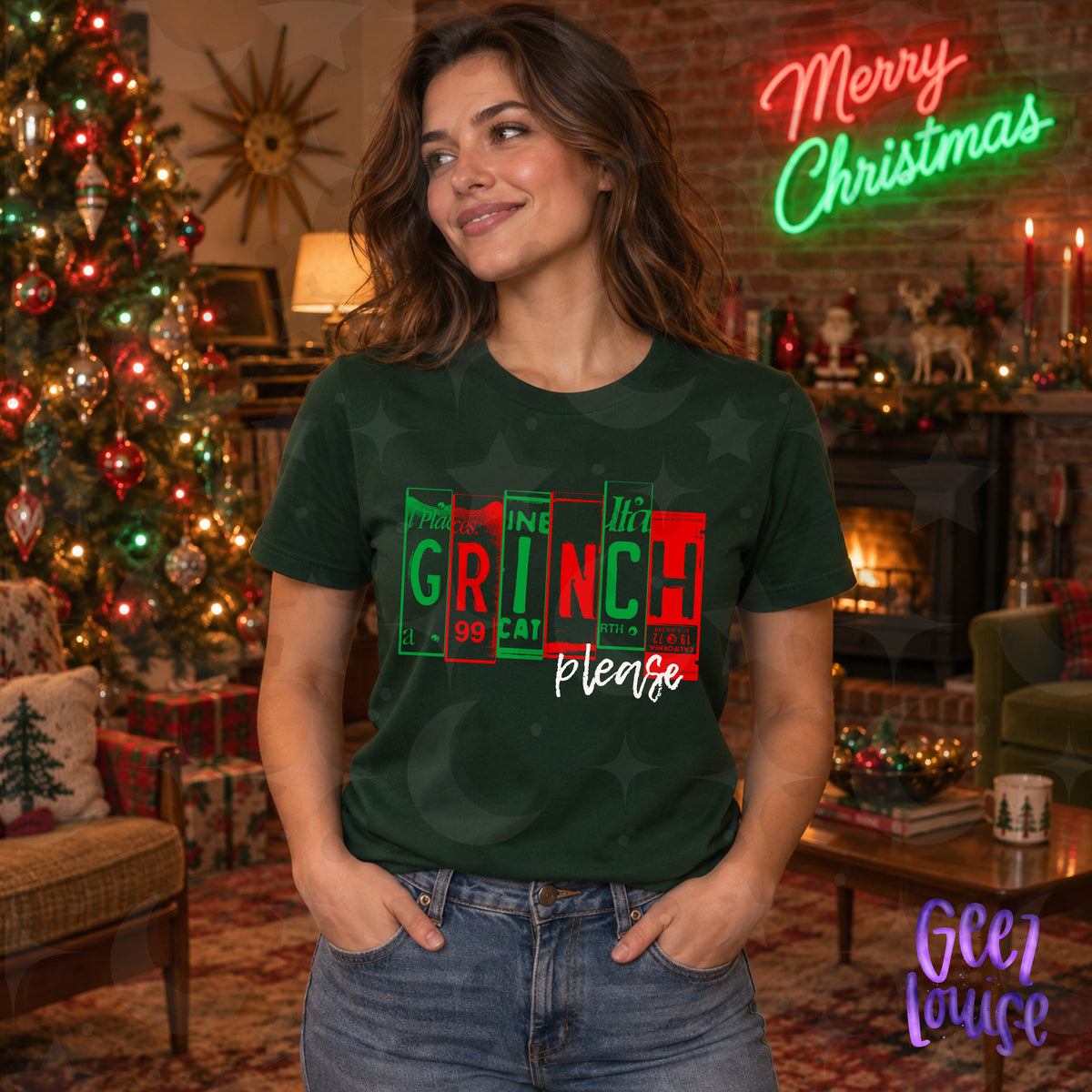 GMAN Please License Plates Christmas PNG